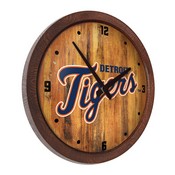 Detroit Tigers: Logo - "Faux" Barrel Top Clock, FNB-MBDETT-560-04
