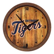 Detroit Tigers: Logo - "Faux" Barrel Top Clock, FNB-MBDETT-560-04