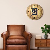 Detroit Tigers: "Faux" Barrel Top Clock, FNB-MBDETT-560-01