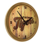 Detroit Tigers: Logo - Branded "Faux" Barrel Top Clock, FNB-MBDETT-560-05