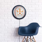 Houston Astros: Baseball - Round Slimline Lighted Wall Sign, FNB-MBHOUS-130-31A