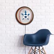 Houston Astros: Baseball - Round Slimline Lighted Wall Sign, FNB-MBHOUS-130-31A