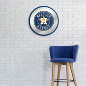 Houston Astros: Modern Disc Mirrored Wall Sign, AGS-MBHOUS-235-01A