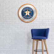 Houston Astros: Modern Disc Mirrored Wall Sign, AGS-MBHOUS-235-01A
