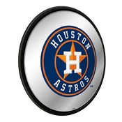 Houston Astros: Modern Disc Mirrored Wall Sign, AGS-MBHOUS-235-01A