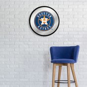 Houston Astros: Modern Disc Mirrored Wall Sign, AGS-MBHOUS-235-01A