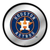 Houston Astros: Modern Disc Mirrored Wall Sign, AGS-MBHOUS-235-01A
