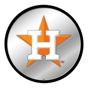 Houston Astros: Logo - Modern Disc Mirrored Wall Sign, AGS-MBHOUS-235-02A