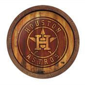 Houston Astros: Branded "Faux" Barrel Top Sign, FNB-MBHOUS-240-02