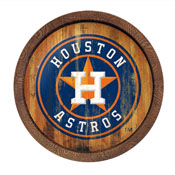 Houston Astros: Weathered "Faux" Barrel Top Sign, FNB-MBHOUS-240-03