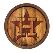 Houston Astros: Logo - Branded "Faux" Barrel Top Sign, FNB-MBHOUS-240-05