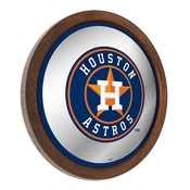 Houston Astros: "Faux" Barrel Top Mirrored Wall Sign, AGS-MBHOUS-245-01A
