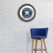 Houston Astros: "Faux" Barrel Top Mirrored Wall Sign, AGS-MBHOUS-245-01A