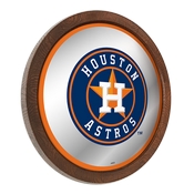 Houston Astros: "Faux" Barrel Top Mirrored Wall Sign, AGS-MBHOUS-245-01A