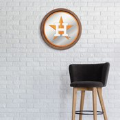 Houston Astros: Logo - "Faux" Barrel Top Mirrored Wall Sign, AGS-MBHOUS-245-02A
