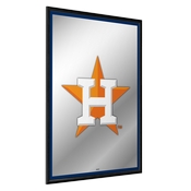 Houston Astros: Vertical Framed Mirrored Wall Sign, AGS-MBHOUS-275-01A