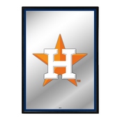 Houston Astros: Vertical Framed Mirrored Wall Sign, AGS-MBHOUS-275-01A