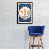 Houston Astros: Vertical Team Spirit - Framed Mirrored Wall Sign, MBHOUS-275-02