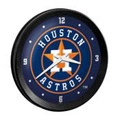 Houston Astros: Ribbed Frame Wall Clock, MBHOUS-530-01