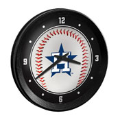 Houston Astros: Baseball - Ribbed Frame Wall Clock, MBHOUS-530-31