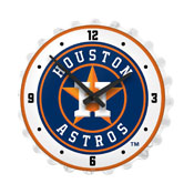Houston Astros: Bottle Cap Lighted Wall Clock, MBHOUS-545-01
