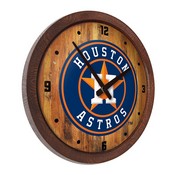 Houston Astros: "Faux" Barrel Top Clock, FNB-MBHOUS-560-01