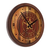 Houston Astros: Branded "Faux" Barrel Top Clock, FNB-MBHOUS-560-02