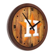 Houston Astros: Logo - "Faux" Barrel Top Clock, FNB-MBHOUS-560-04