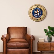 Houston Astros: "Faux" Barrel Top Clock, FNB-MBHOUS-560-01