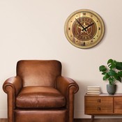 Houston Astros: Branded "Faux" Barrel Top Clock, FNB-MBHOUS-560-02