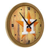 Houston Astros: Logo - "Faux" Barrel Top Clock, FNB-MBHOUS-560-04