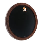 Houston Astros: Chalkboard "Faux" Barrel Top Sign, MBHOUS-630-02