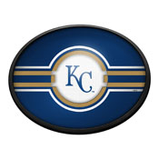Kansas City Royals: Logo - Oval Slimline Lighted Wall Sign