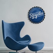 Kansas City Royals: Wordmark - Bottle Cap Wall Sign, MBKCTY-210-02