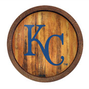 Kansas City Royals: "Faux" Barrel Top Sign, FNB-MBKCTY-240-01