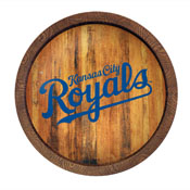 Kansas City Royals: Wordmark - "Faux" Barrel Top Sign, FNB-MBKCTY-240-04