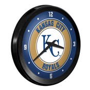 Kansas City Royals: Ribbed Frame Wall Clock, MBKCTY-530-01