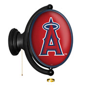Los Angeles Angels: Original Oval Rotating Lighted Wall Sign, FNB-MBLAAN-125-01A