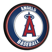Los Angeles Angels: Round Slimline Lighted Wall Sign, MBLAAN-130-01