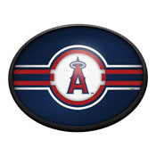Los Angeles Angels: Oval Slimline Lighted Wall Sign, FNB-MBLAAN-140-01A