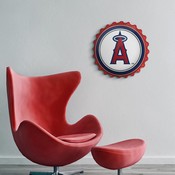 Los Angeles Angels: Bottle Cap Wall Sign, MBLAAN-210-01