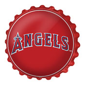 Los Angeles Angels: Wordmark - Bottle Cap Wall Sign, MBLAAN-210-02
