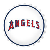 Los Angeles Angels: Wordmark - Bottle Cap Wall Light, MBLAAN-215-02