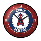 Los Angeles Angels: Modern Disc Wall Clock, MBLAAN-510-01