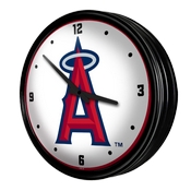 Los Angeles Angels: Retro Lighted Wall Clock, MBLAAN-550-01