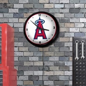 Los Angeles Angels: Retro Lighted Wall Clock, MBLAAN-550-01