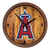 Los Angeles Angels: "Faux" Barrel Top Clock, FNB-MBLAAN-560-01