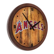 Los Angeles Angels: Wordmark - "Faux" Barrel Top Clock, FNB-MBLAAN-560-04