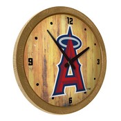 Los Angeles Angels: "Faux" Barrel Top Clock, FNB-MBLAAN-560-01