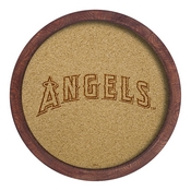 Los Angeles Angels: "Faux" Barrel Framed Cork Board, AGS-MBLAAN-632-02A